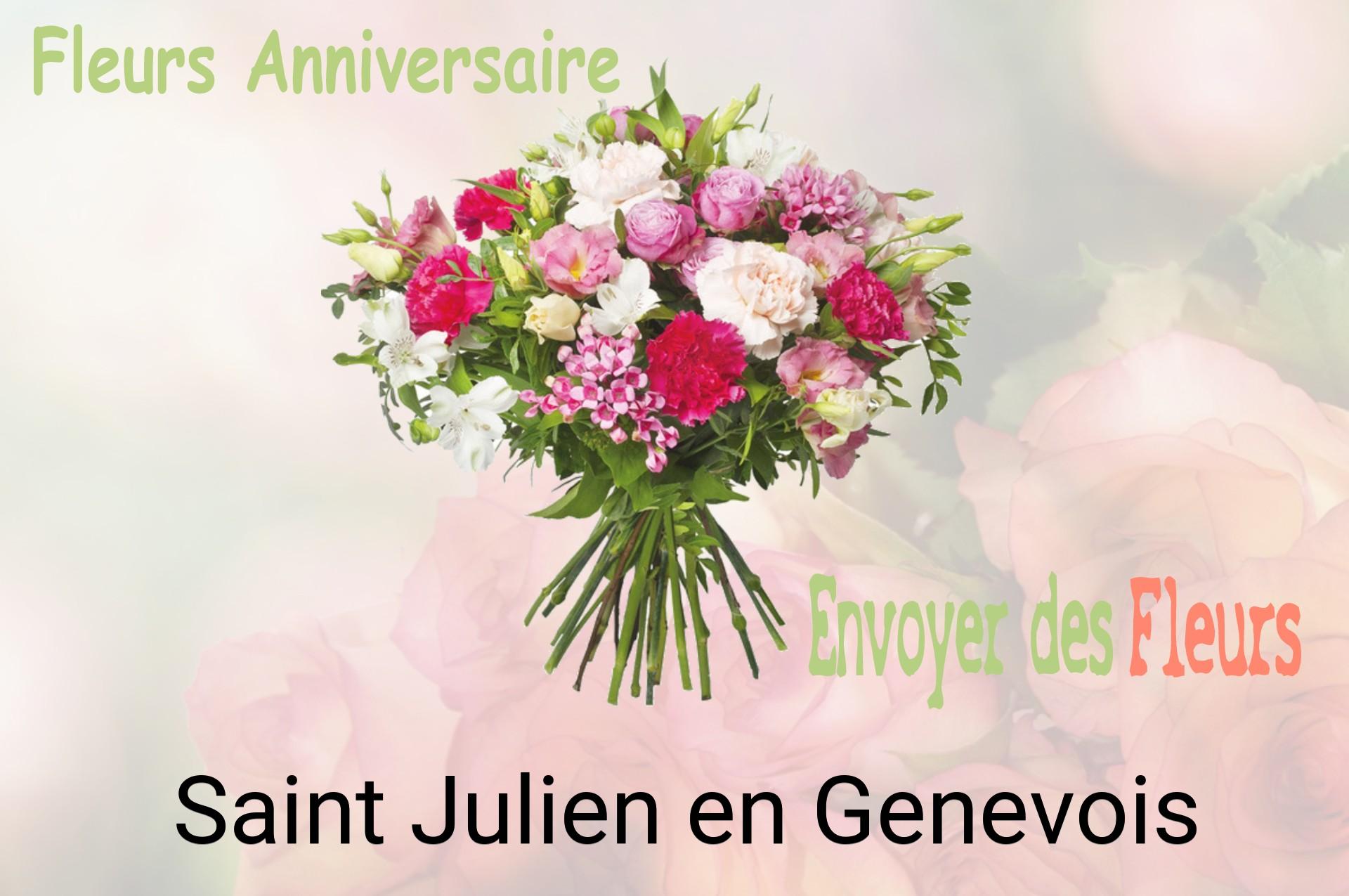 Bouquet de fleurs d’anniversaire livré à Saint-Julien-en-Genevois