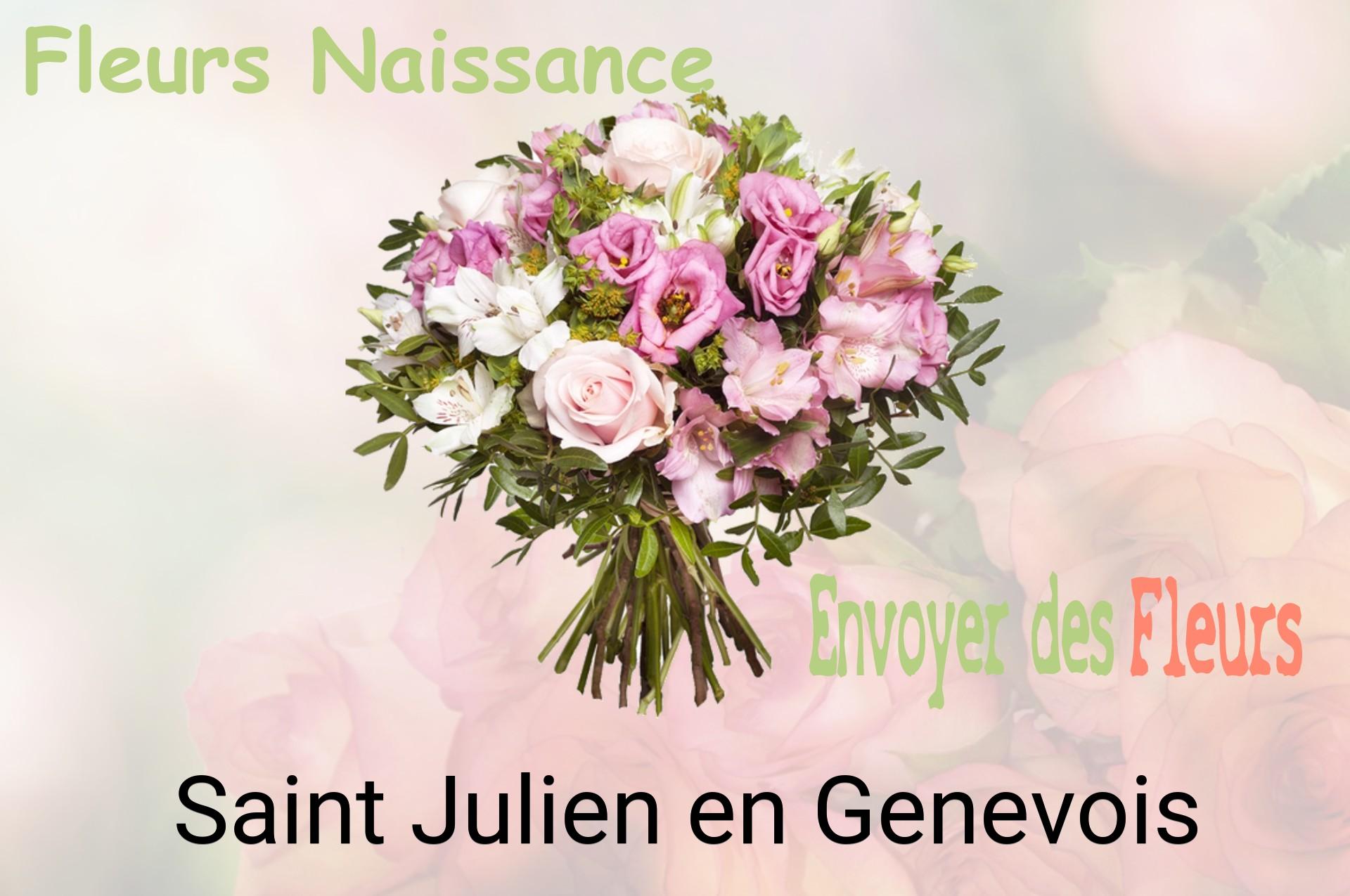 Bouquet de fleurs de naissance livré à Saint-Julien-en-Genevois